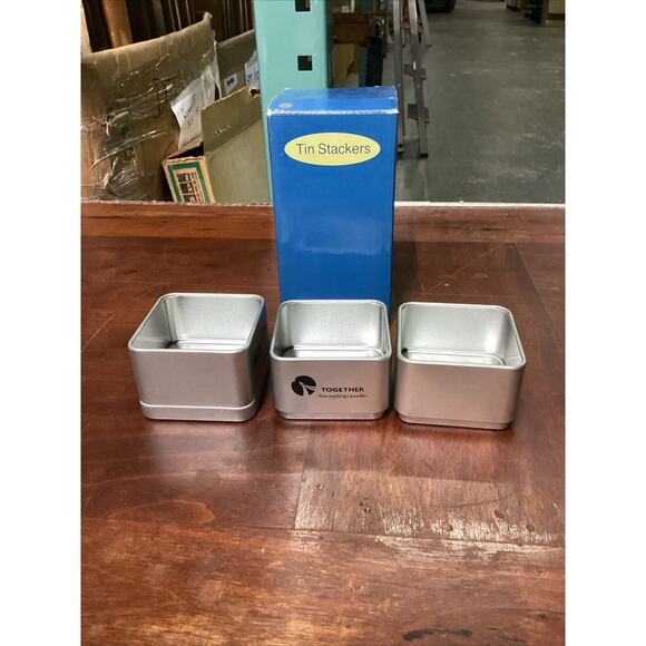 Floral Apron, Dish Towel And Tin Stackers (3) - Picture 4 of 6